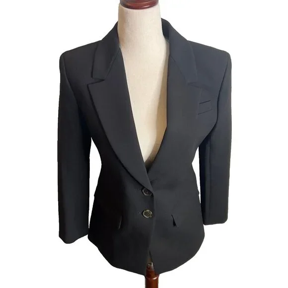 J.Crew $248 Petite Madelyn blazer in four-season stretch Black Size P0 CD083